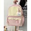 Soft girl ins backpack student simple versatile college junior high school student backpack female