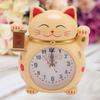 Lucky Cat Student Kids Alarm Clock Alarm Clock Lucky Cat Clock Accurate Plastic Cute Cartoon Good Lucky Cat Alarm Clock for Home