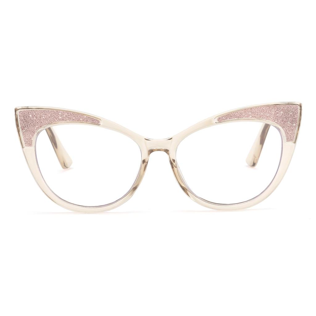 Karsaer Cat Eye Frame Glasses for Women Men Computer Eyeglasses Coloured Spectacles E1322