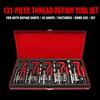 131Pcs/Box Fast Tap Craft Thread Repair Kit Auto Use Engine Repair Kit Tap Tool Set  Garage Work
