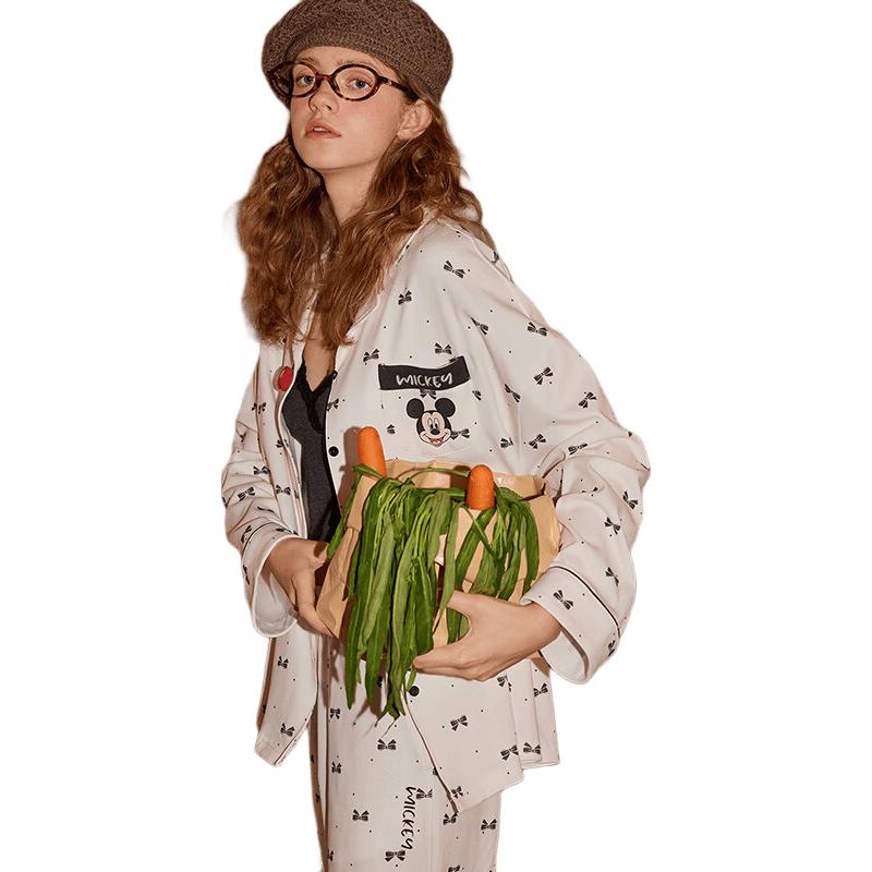 Gukoo Disney Mickey Mouse Women s Pure Cotton Pajama Set M