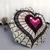 1pc Heart Mandala Automatic Open/close Umbrella, 8-Rib sturdy structure, Portable Travel Umbrella, Parties, Everyday Usel014