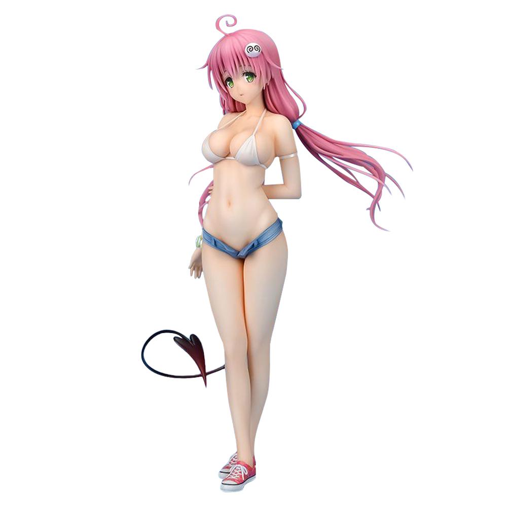 22cm Anime Figure Lala Satalin Devilke Yuuki Mikan Momo Belia Devilke Standing Position Swimsuit Girl Adult Action Figure Models