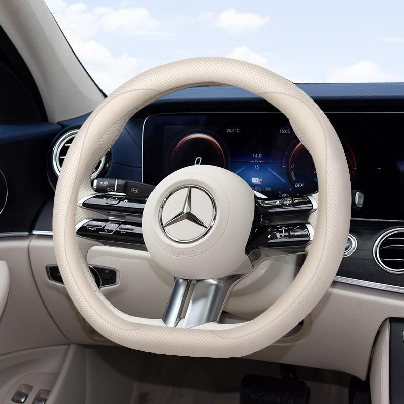 

Ультратонкая оплетка рулевого колеса Mercedes-Benz для моделей C-класса, GLC, E-класса, A200, GLB и GLA 38cm бежевый
