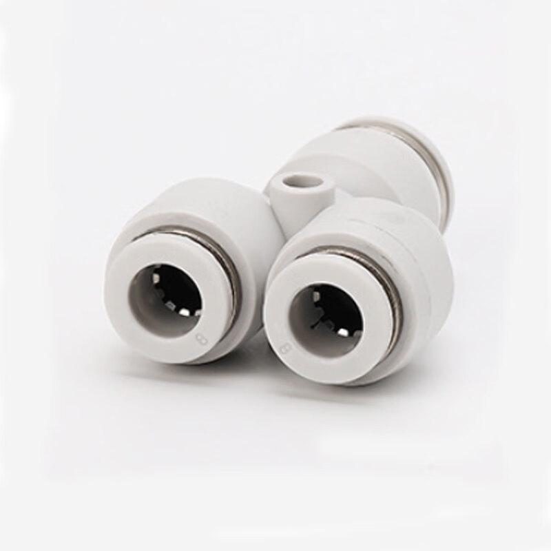 Pneumatic Quick-Connect Plastic T-Connector for Air Hoses
