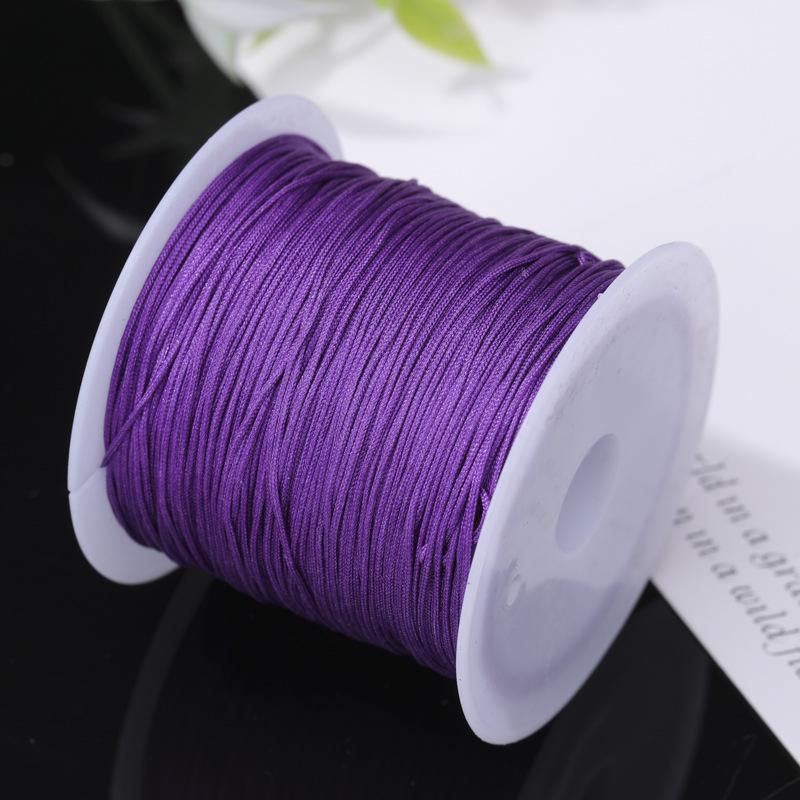 Boting Nr.. 73 Rot 0,6 mm Nicht-elastische Kordel für DIY Halsketten- und Armbandherstellung.