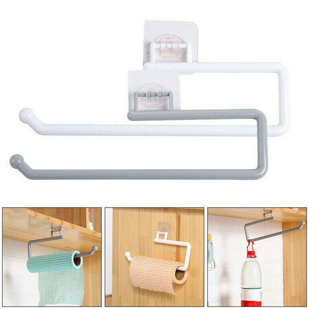 Nail-free Bathroom Organizer Kitchen Paper Roll Holder Roll Paper Rack Storage Tissue Holder