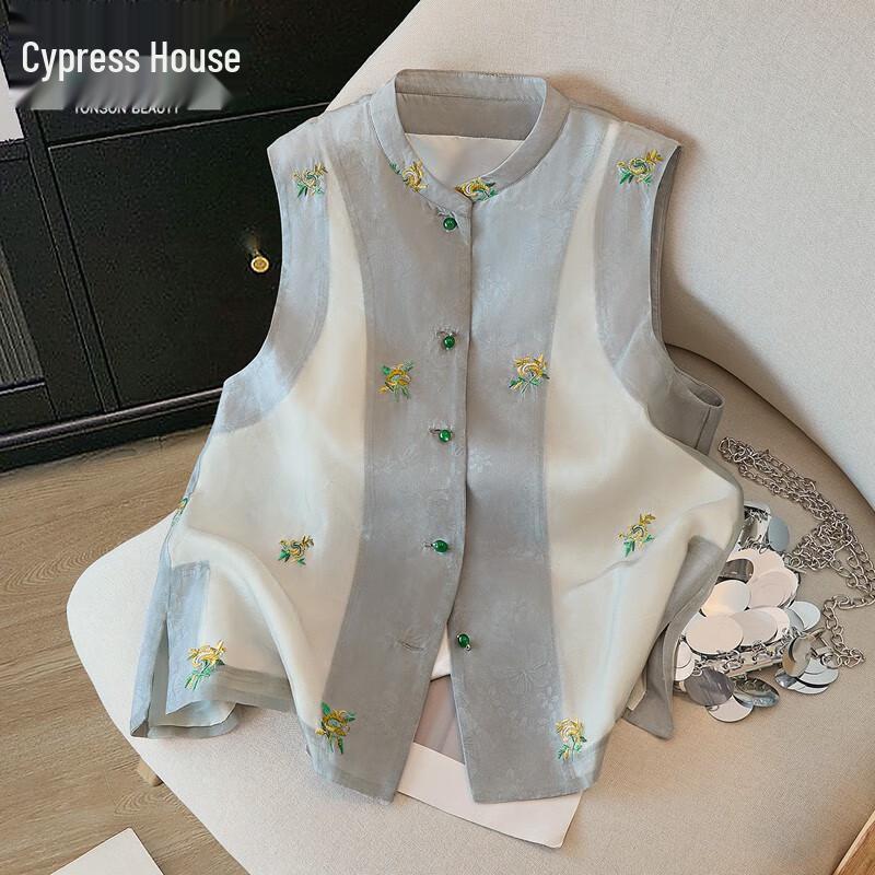 

Женский новый жилет с вышивкой в китайском стиле L