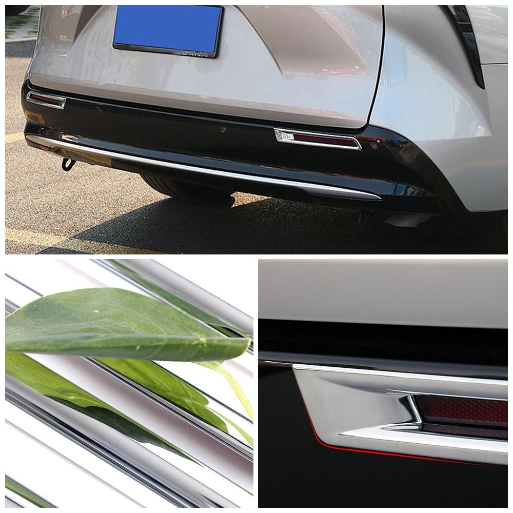 Für Toyota Sienna 2024 2024 2024 Chrom-Nebelschlussleuchtenabdeckung, Zierleisten für die Heckstoßstange, Nebelscheinwerfer, Lampenform, Garnieren, Auto-Styling