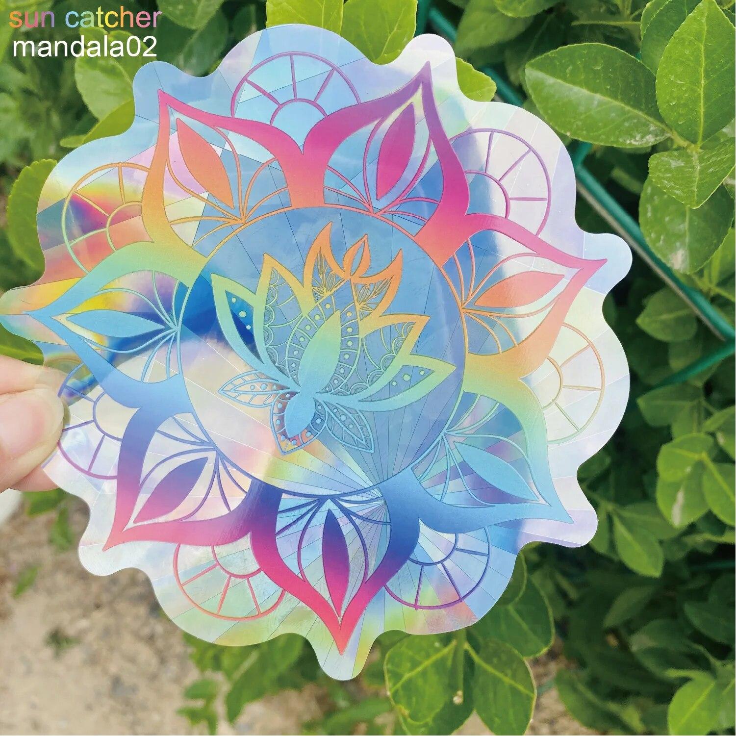 

Барвиста наклейка на вікно Suncatcher Rainbow Prism Butterfly Static Glass Sticker ПВХ проти зіткнення Crash Glass Home Decor 15x15cm