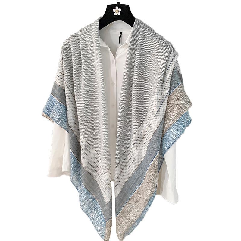 

Women s Summer Shawl Cardigan Air Conditioning Room Cape Matching Dress 130cm Large Square Scarf All-Match