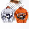 Children's New Autumn/Winter Double-Layer Knitwear Boys' and Girls' Warm Knitted Sweaters Pullover Cartoon-Printed Sweaters Base Layer Sweaters