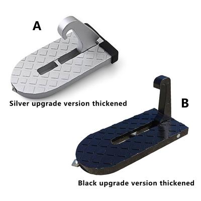 Foldable Car Doorstep Hook Roof Foot Ladder Protector Truck Silver