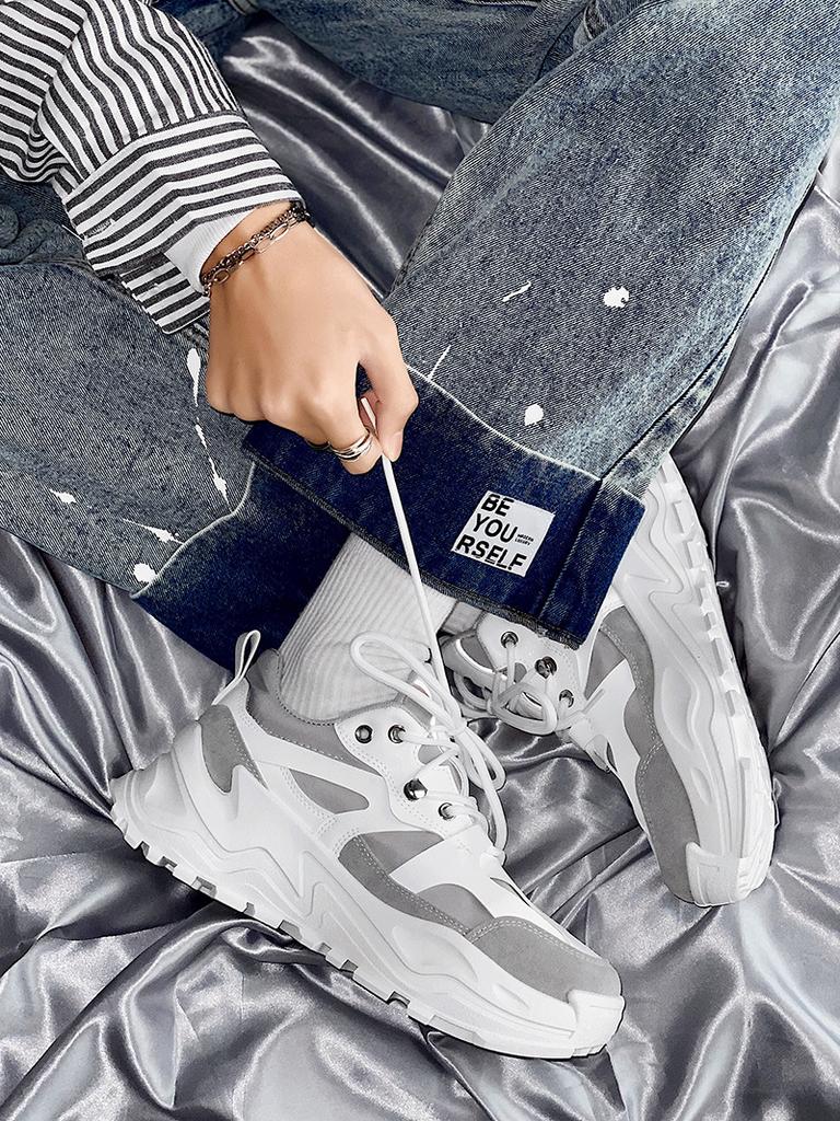 Fashion Men Shoes Thick Soled Anti Slip Sports Shoes Soft Soled Comfort Casual Board Shoes Walking Sneakers Zapatillas De Hombre Tenis