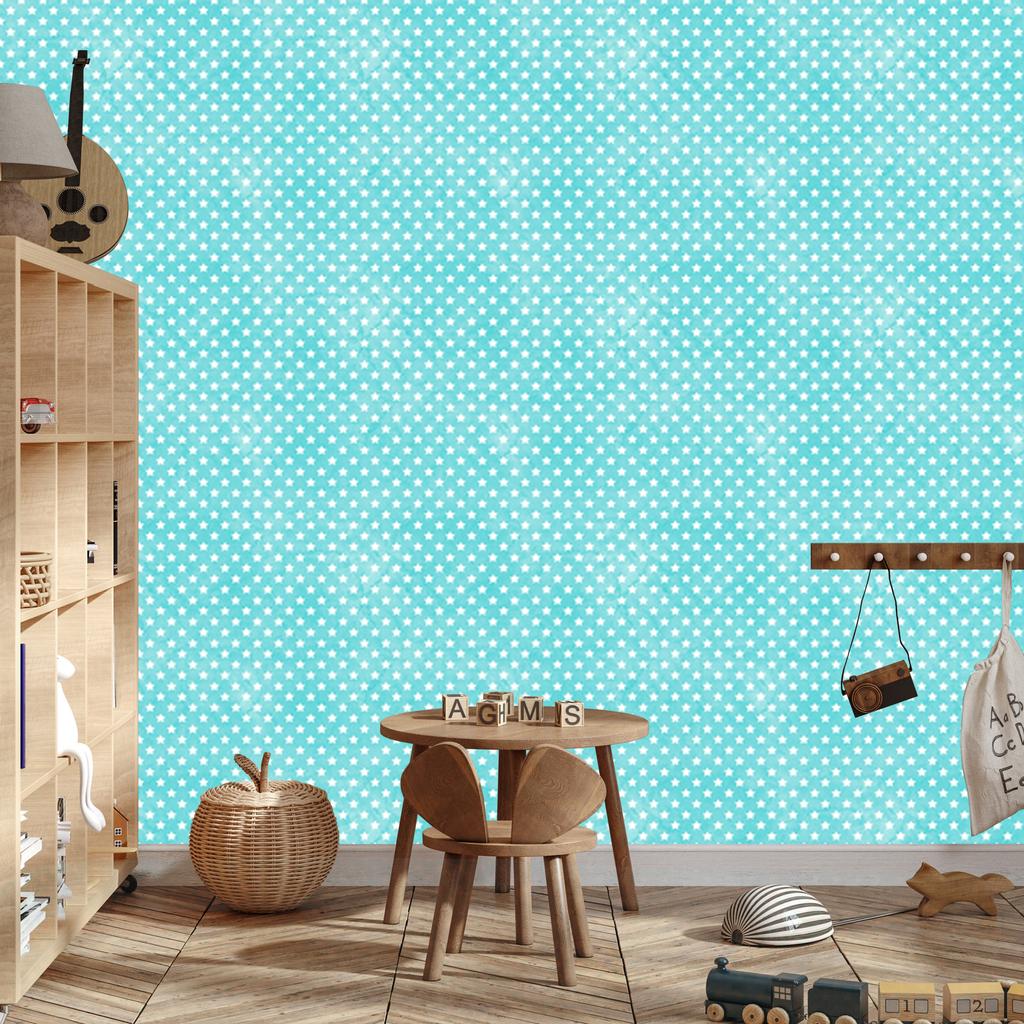 Celadon Stars Wallpaper, Celadon Center for Living Room and Bedroom 50x1000