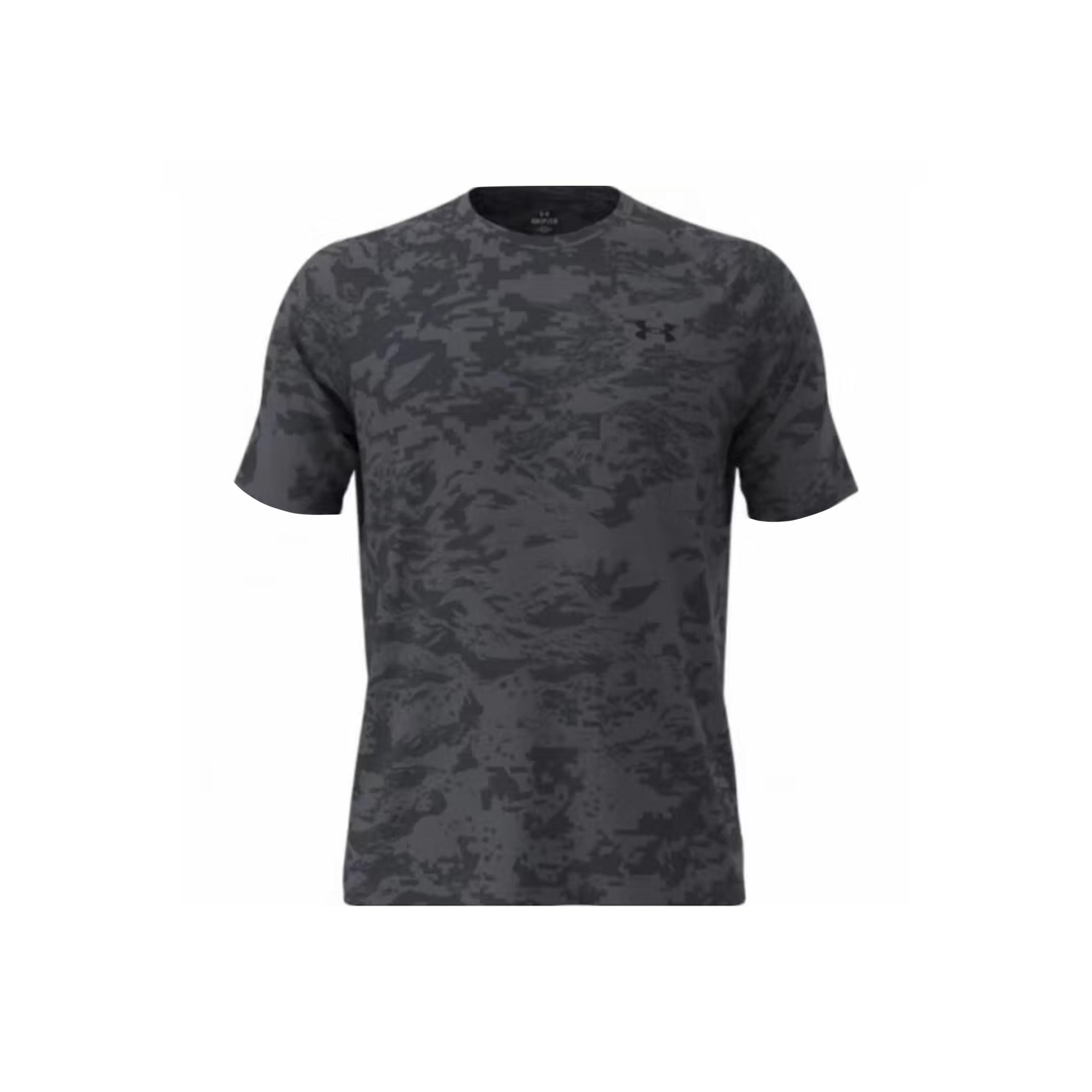 Under Armour T Shirts Men s Dark Gray Crew Neck Moderate 1390430-025 XL
