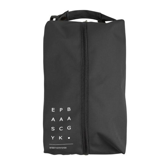 

Дорожня оксфордська тканинна сумка для зберігання Портативна ручка Велика ємність Легка кемпінг на відкритому повітрі Водонепроникна сумка-органайзер для взуття на блискавці L чорний