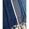 Used Handwoven Indigo-dyed Ethnic Costume Stole