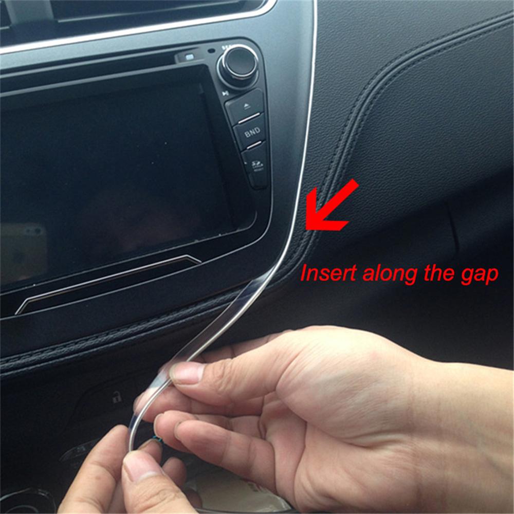 5M RGB Atmosphere Lamps Light Guide Strip Car Interior Decorative Accessories