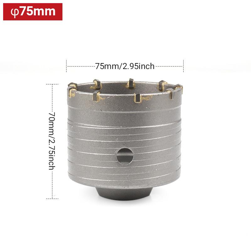 Wall Hole Opener Air Conditioning Pipe Impact Electric Hammer Drill Drill Drill Tool Brick Wall through Wall Dry Drilling Reamin