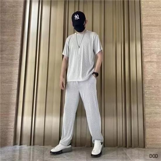 Harajuku Trend Short-Sleeve T-Shirt and Trousers Set for Men