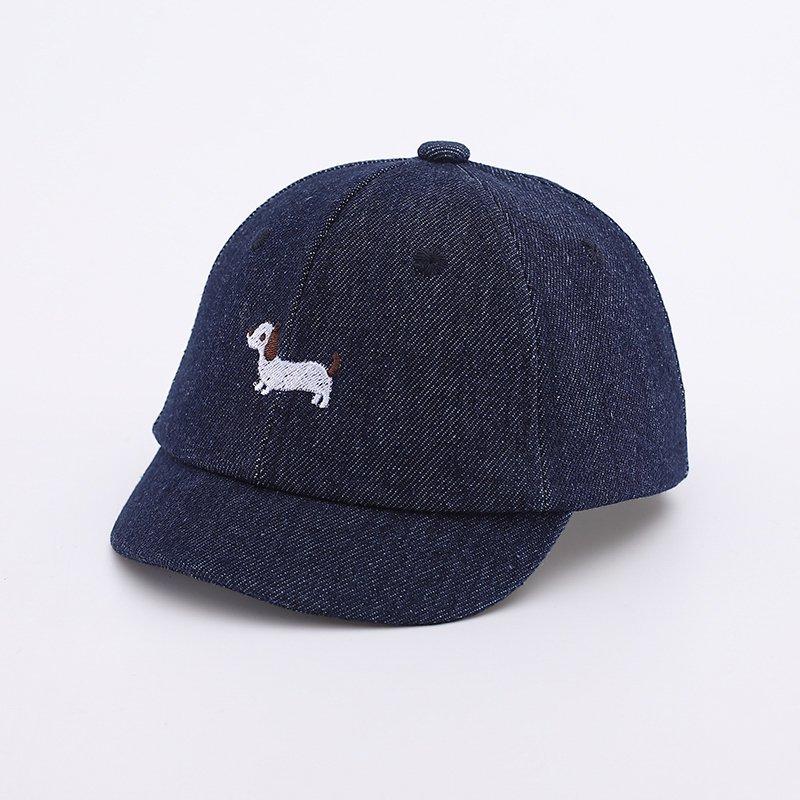 Cute Dog Embroidery Baby Baseball Cap Summer Short Brim Infant Boy Girl Peaked Hat Adjustable Toddler Casual Sunscreen Caps