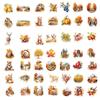 10/30/50PCS Cute Autumn Harvest Decoration Scrapbooking Colorful PVC Sticker Aesthetic Stationery School Supplies for Kids