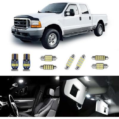 14 Pcs White Interior LED Lights Replacement Bulbs for 1999-2016 Super Duty 6000