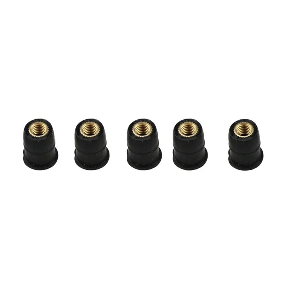 Motorcycle Windshield Rubber Nuts Mounting Vibration Damper Easy Installation