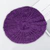 Women Fall Winter Hat Knitted Bonnet Solid Color Elastic Twisted Texture Keep