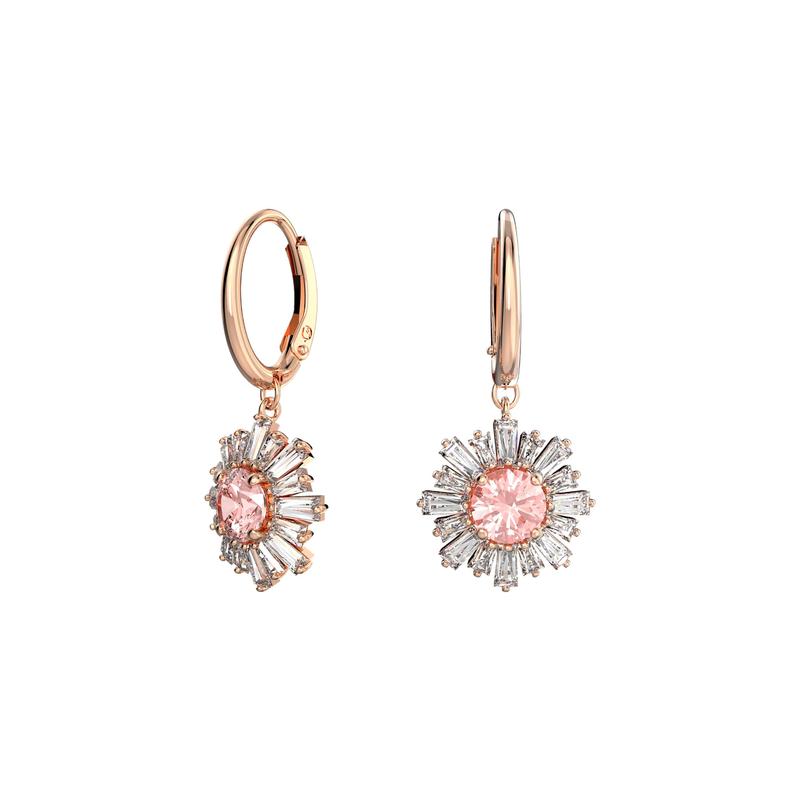 Swarovski Sunshine Gredzenveida Auskari ar Kubisko