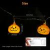 10/20/40led Halloween Pumpkin String Lights Energy-saving Hanging Lantern Lamp For Home Party