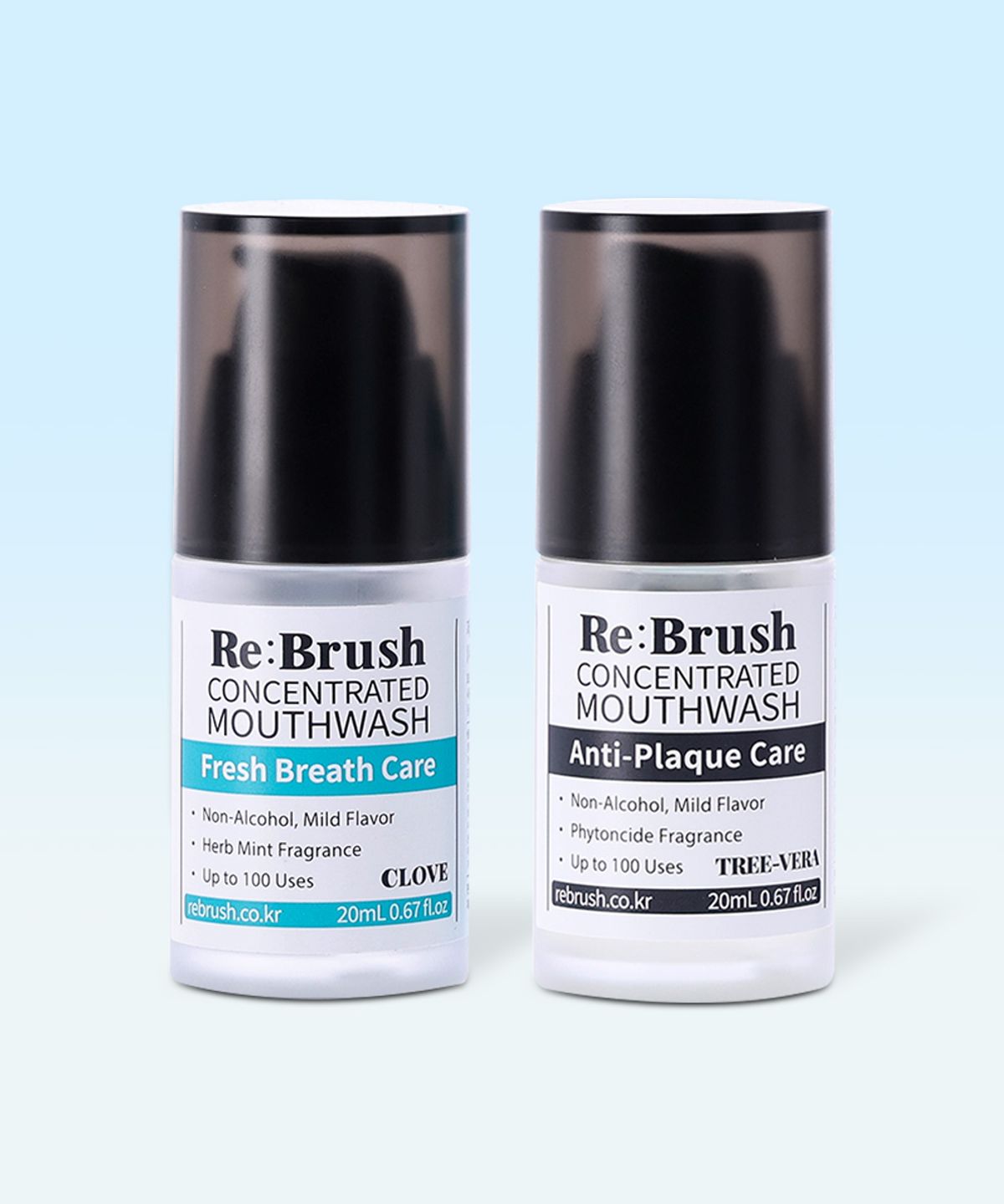 100x Concentrated Mouthwash 20ml Set of 2 Tea tree