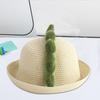 Dinosaur Eyes Baby Straw Hat Cute Super Cute Summer Men and Women Children Beach Sun Hat Children Sunscreen Basin Hat