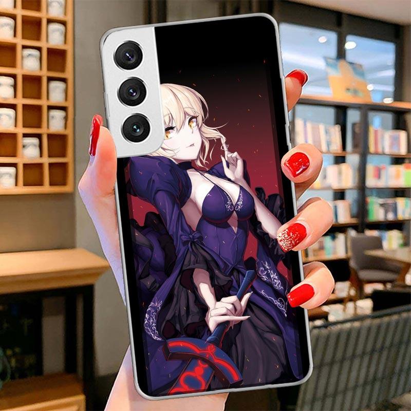 

Fate Zero Stay Night Saber Cover Phone Case For Samsung Galaxy S26 S25 Edge S24 Ultra S23 S22 Plus S21 S20 FE Soft Fundas Shell Samsung S21 Ultra