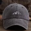 Men's baseball cap, mountain peak pattern print, vintage, mature and stable style, daily leisure, outdoor