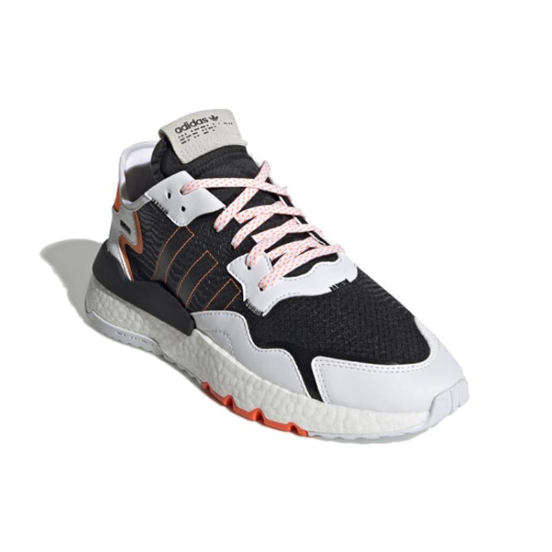 Adidas Originals Nite Jogger 'Cloud White/Core Black/Solar Orange' Sneaker FU6842