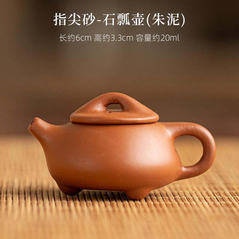 Kreatywny Mini Fioletowy Czajniczek Czajniczek na Palec Akcesoria do Zestawu Herbacianego Kung Fu Ceramiczny Zaparzacz do Herbaty Dekoracja Salonu Biura