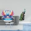 Acrylic Swan And Peacock Sculpture Elegant Tabletop Centerpiece Animal Statue for Office Bedroom
