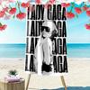 Lady Gaga Vibe Print Beach Towel, Large Soft Quick Dry Towel for Beach Camping Swimming
