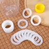 Gasket Replacements for Sodastream Bottle, White Silicone Bottle Lid Sealing Gasket Compatible with Sodastream Bottle Cap O Ring Replacement Parts