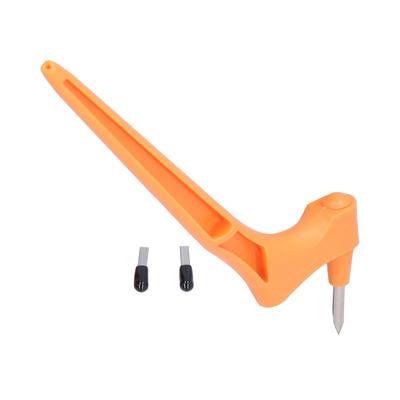 Kit di utensili da taglio artigianali con taglierino rotante a 360 gradi per lavori fai da te, arancione
