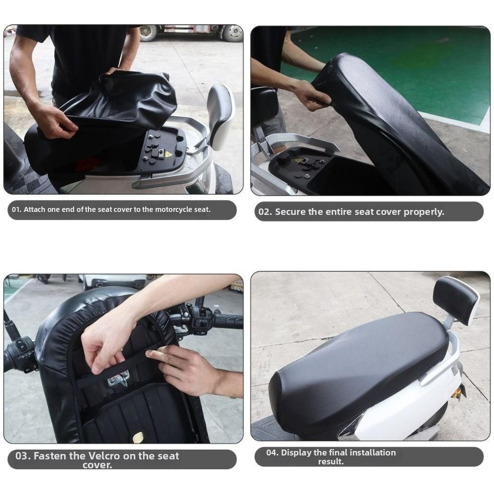 Elastic Electric Bicycle Seat Cover Waterproof Motorcycle Seat Protector  Outdoor Protection