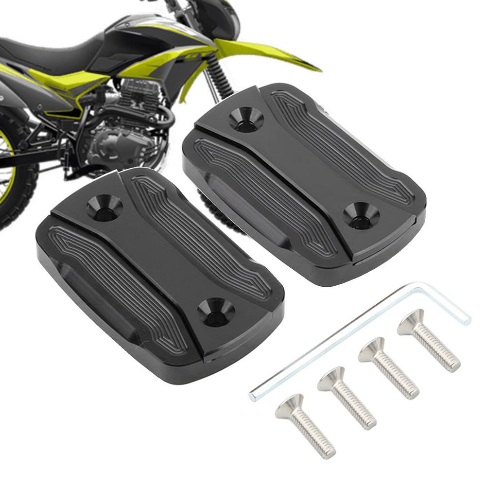 Motorcycle Brake Oil Bottle Cover Replacement Aluminum Alloy Tank Protector Tank Protector Motorcycle Brake Fluid Pump Oil Guard
