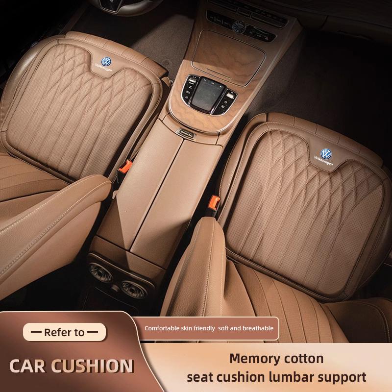 EFG1 Volkswagen Car Seat Cushion Lumbar Support Set Accessories For VW GTI Polo Golf MK6 Passat B6 Tiguan Arteon T-ROC Jetta ID.3 CC
