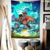 Dragon Striker Wall Hanging Printed Fabric Blanket Decorative Tapestries for Bedroom Living Room Home Decor