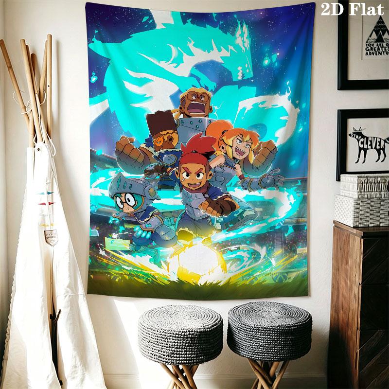Dragon Striker Wall Hanging Printed Fabric Blanket Decorative Tapestries for Bedroom Living Room Home Decor