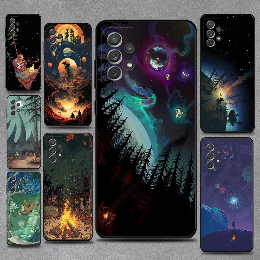 Outer W-Wilds Game Phone Case For Samsung S25,S24,S21,S22,S23,S30,Ultra,S20,Plus,Fe,Lite,Note,10,9,5G Black Cover