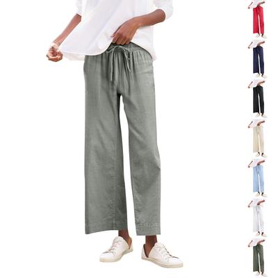 Damen Sport Fitnesshose Lässige Lockere Elastische Jogginghose Gerade Hose Mit Weitem Bein Freizeithose Yogahose