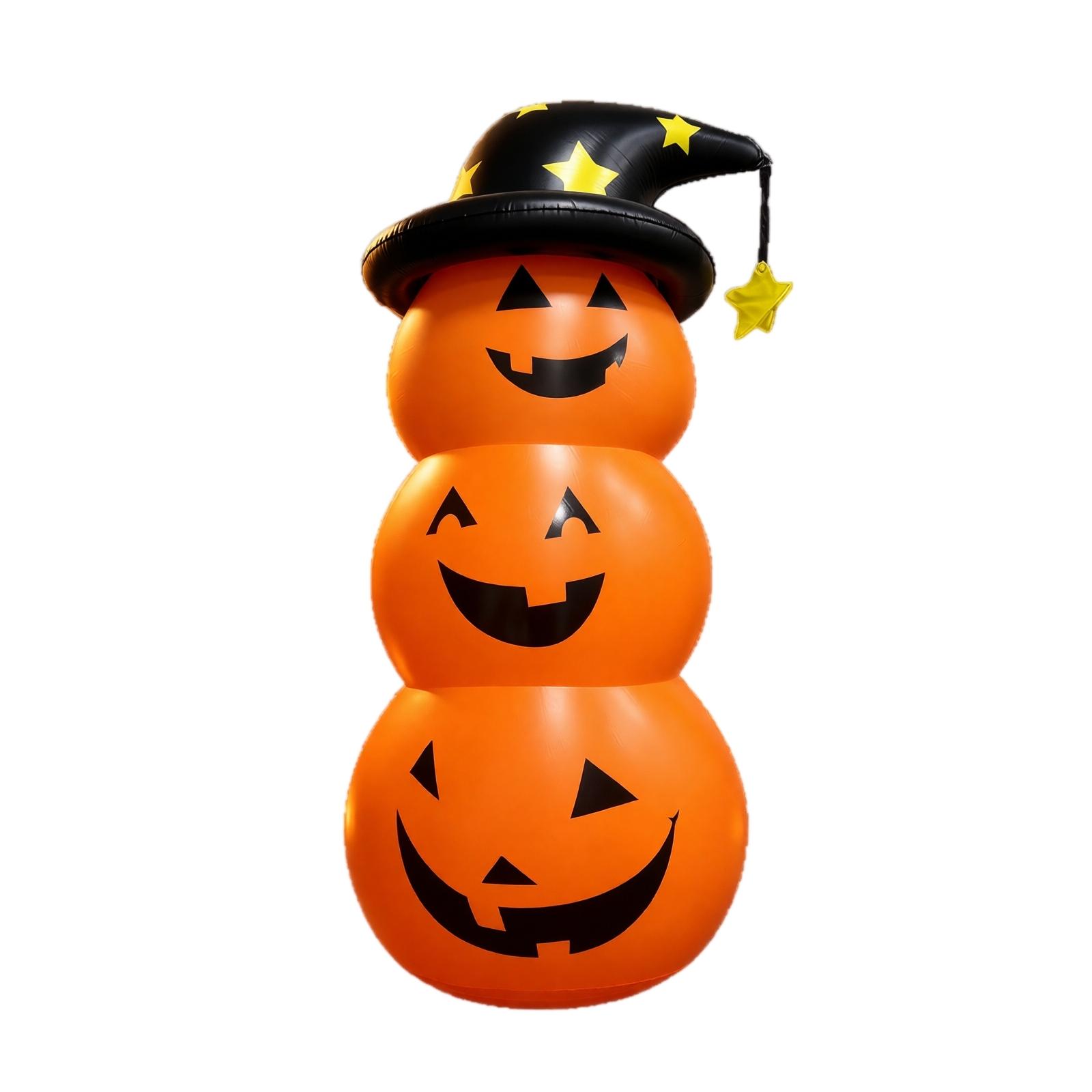 Inflatable Pumpkin Decoration for Halloween Party Outdoor Yard One Size